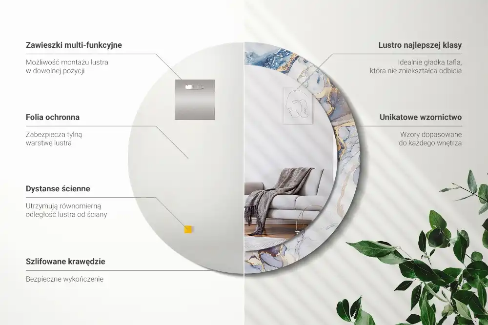 Runden spiegel Abstrakte Kunst