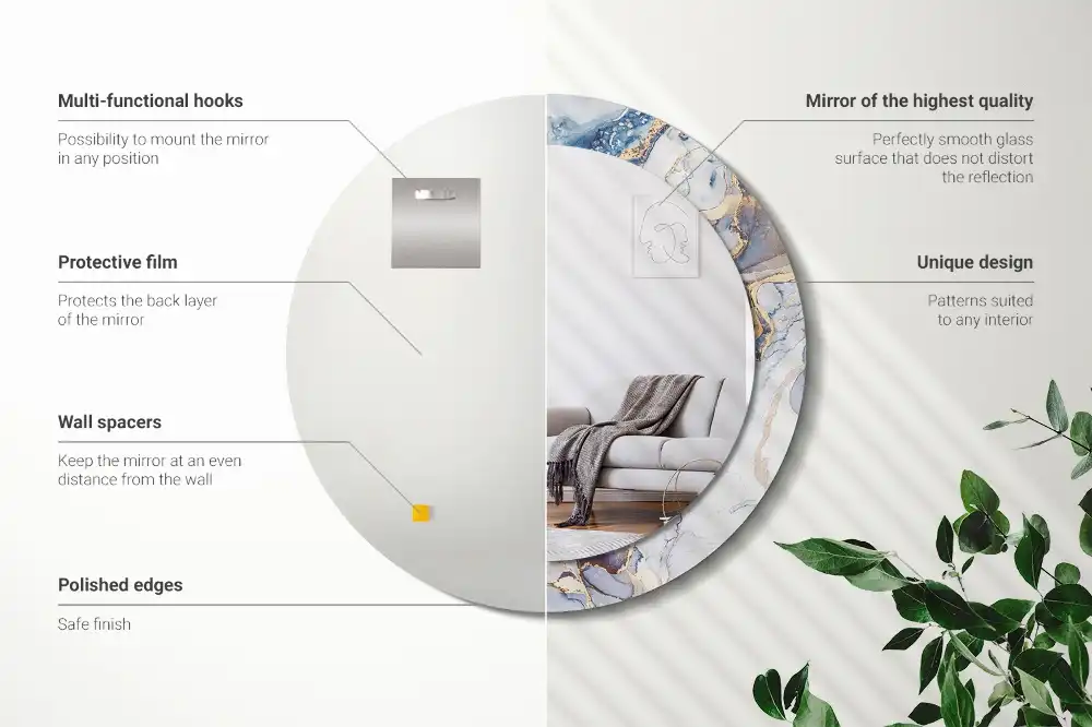 Runden spiegel Abstrakte Kunst