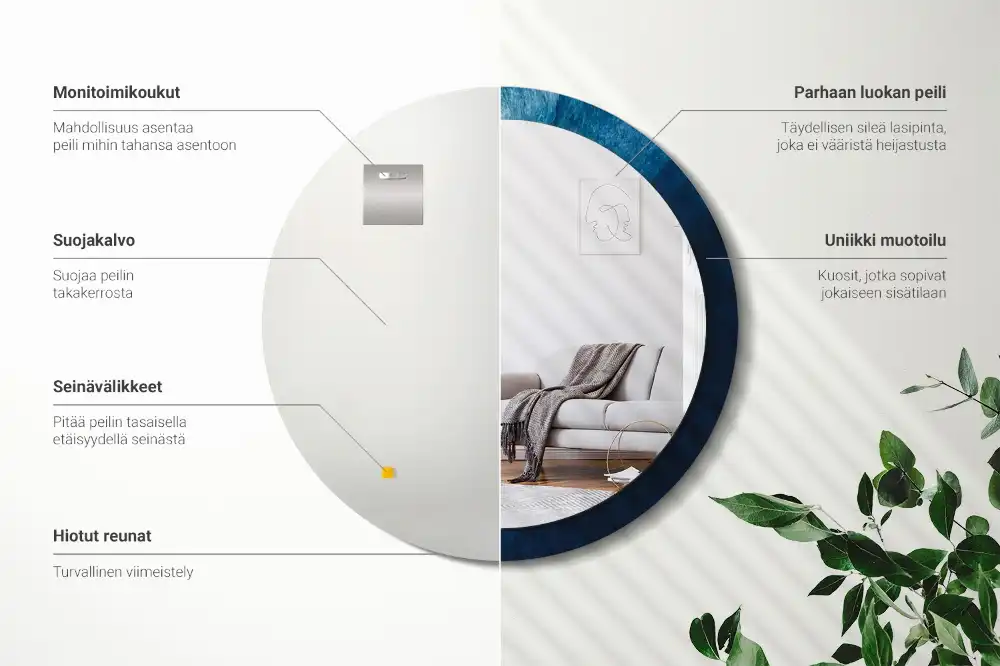 Runden spiegel Abstrakte Kunst