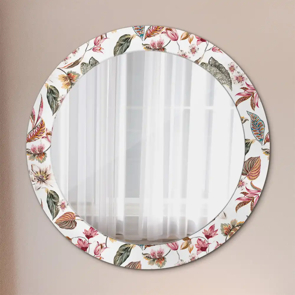 Runden spiegel Vintage-Blumen