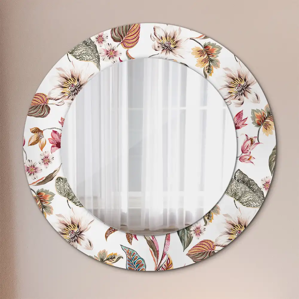 Runden spiegel Vintage-Blumen