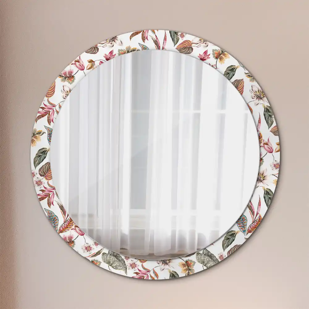 Runden spiegel Vintage-Blumen