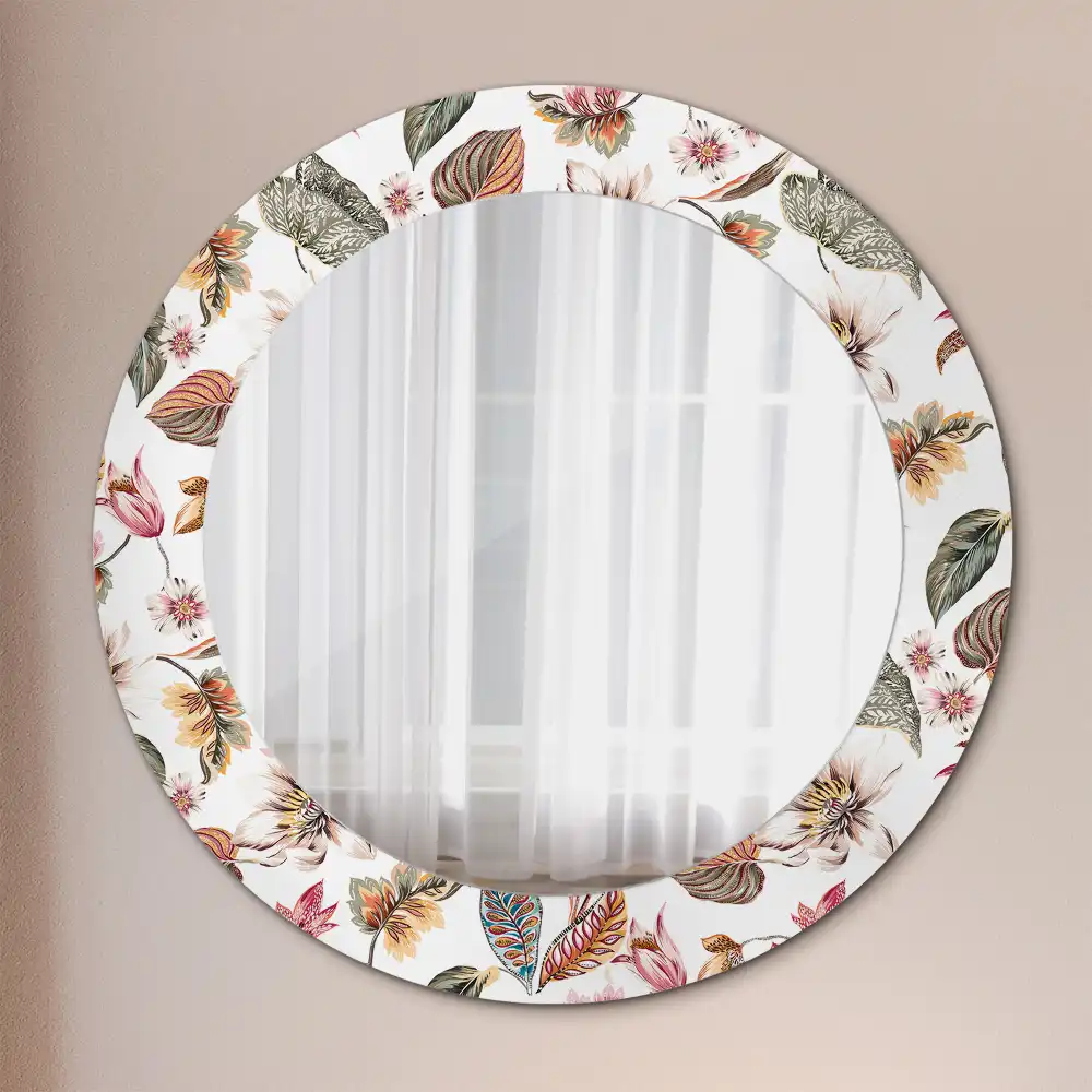 Runden spiegel Vintage-Blumen