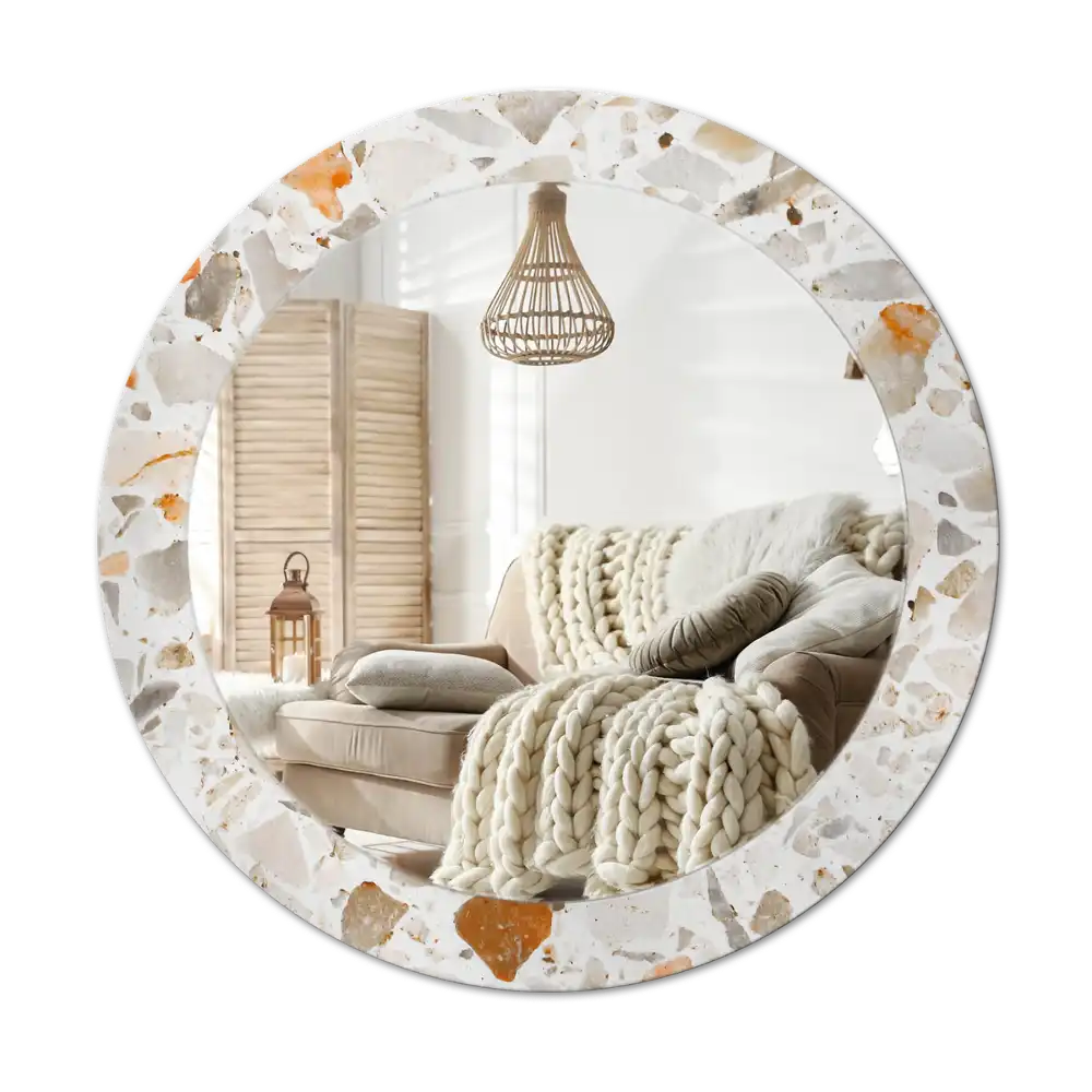 Runden spiegel Terrazzo-Stil
