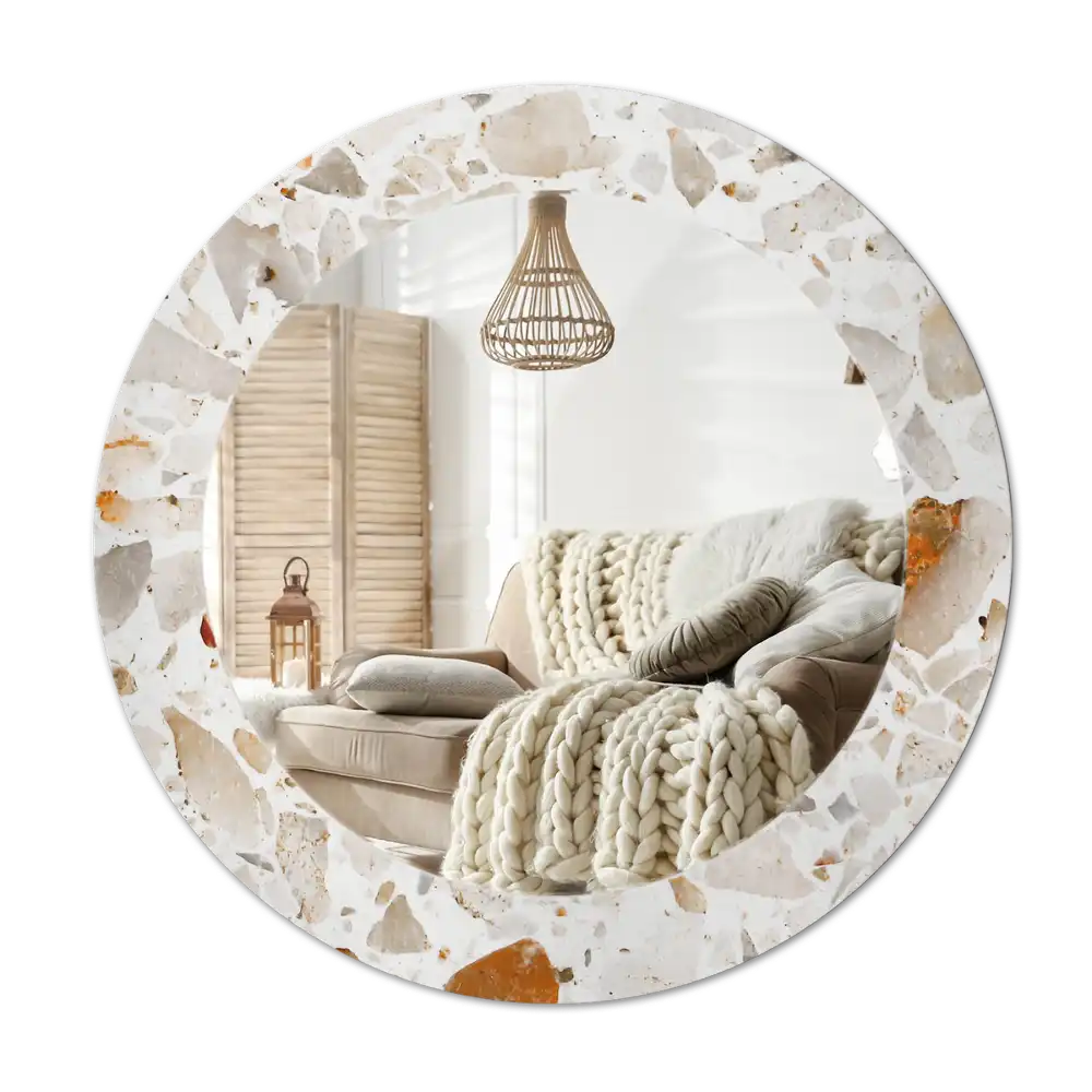 Runden spiegel Terrazzo-Stil