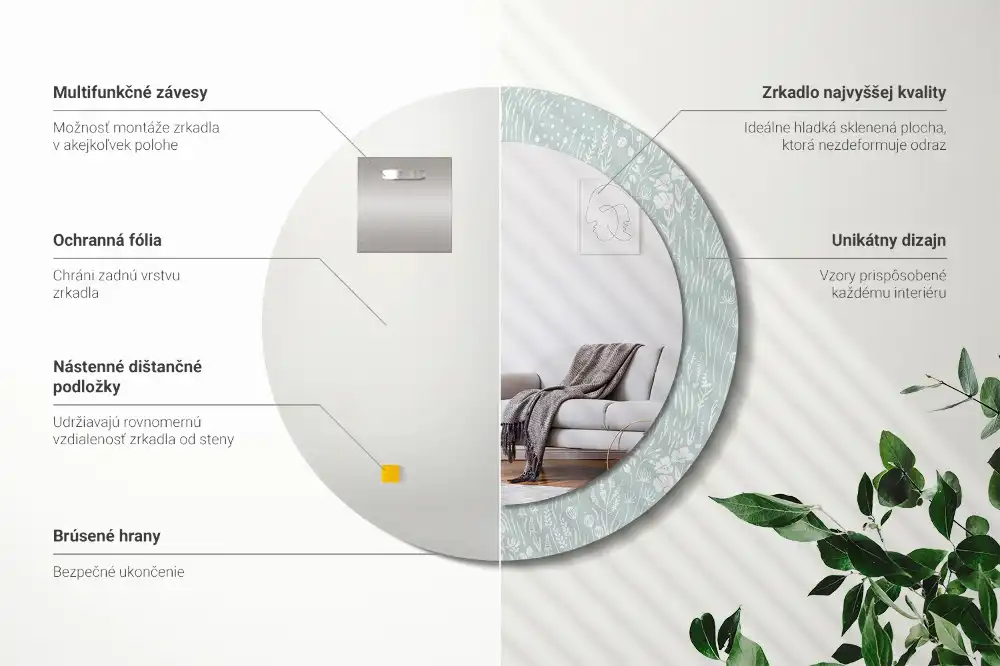 Spiegel rund Schnecke auf der Wiese