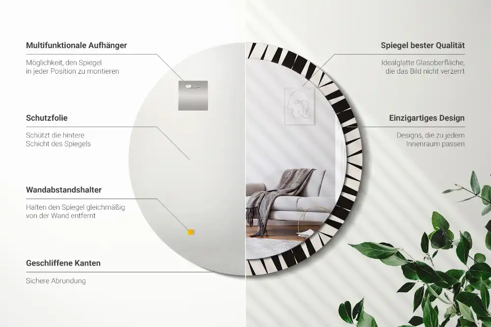 Spiegel rund Abstrakte Geometrie