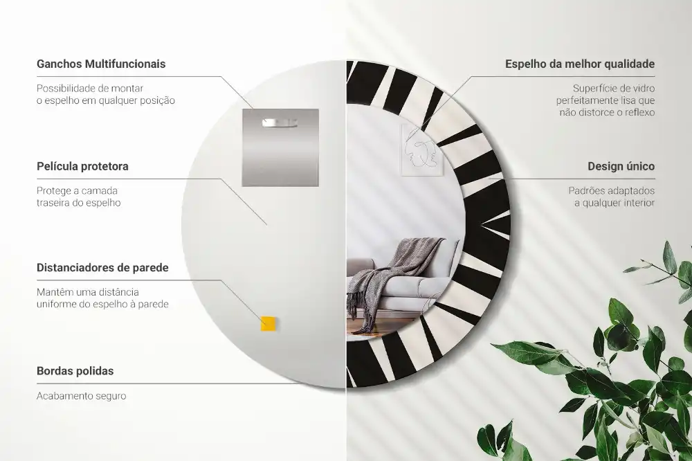 Spiegel rund Abstrakte Geometrie