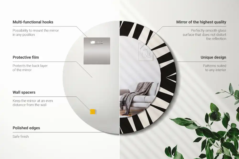 Spiegel rund Abstrakte Geometrie