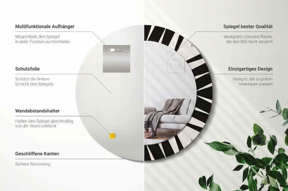 Spiegel rund Abstrakte Geometrie