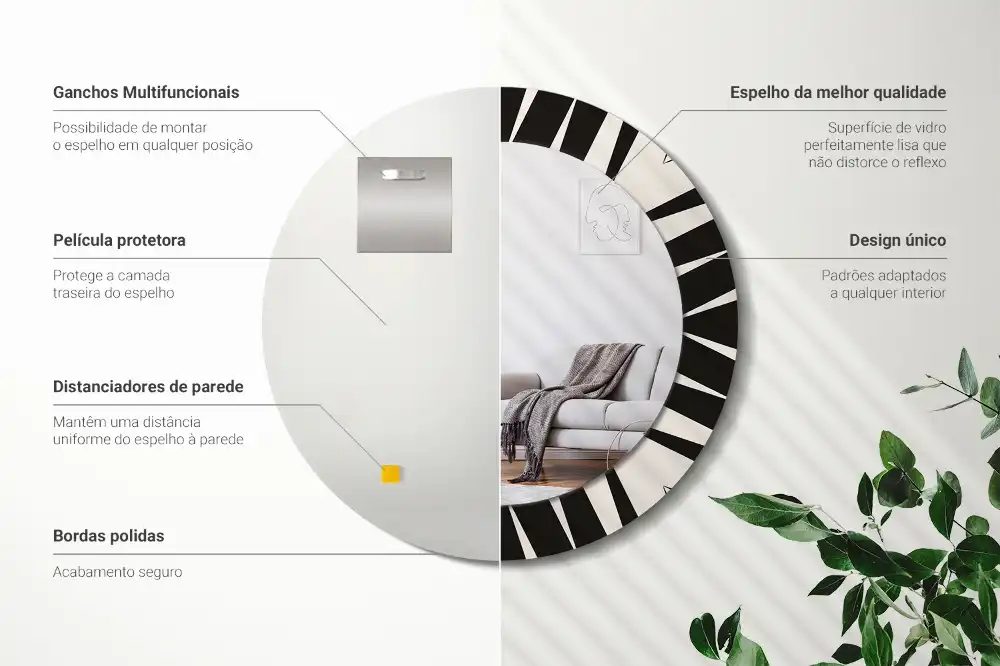 Spiegel rund Abstrakte Geometrie