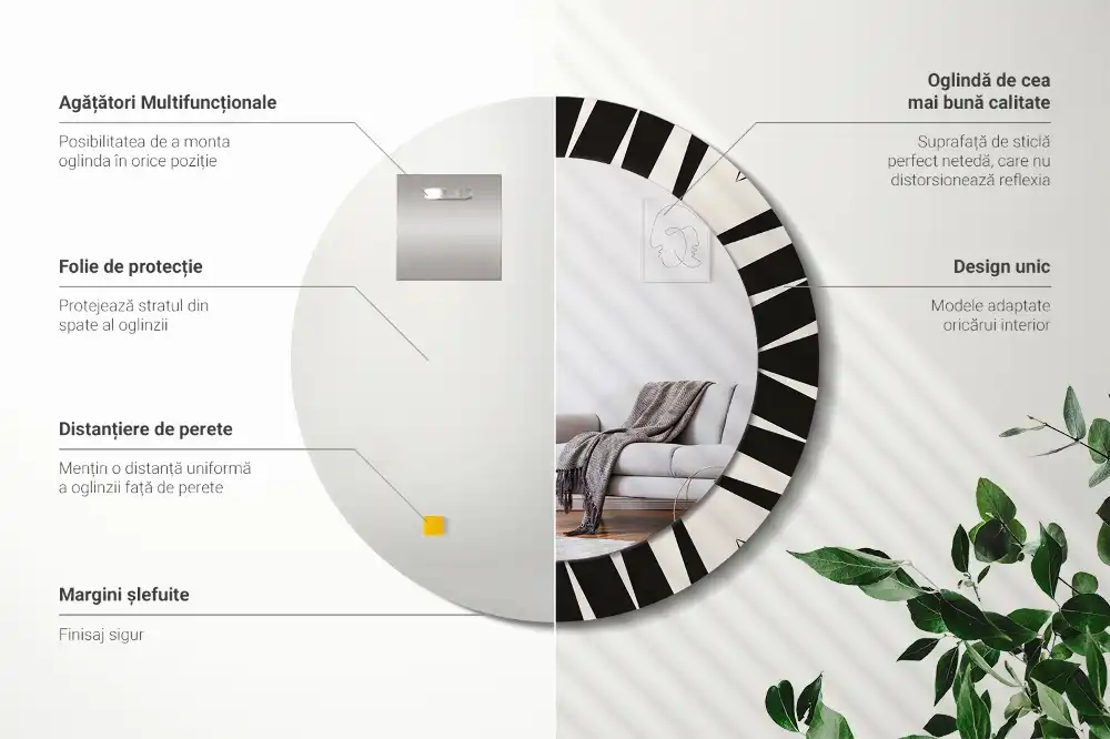 Spiegel rund Abstrakte Geometrie