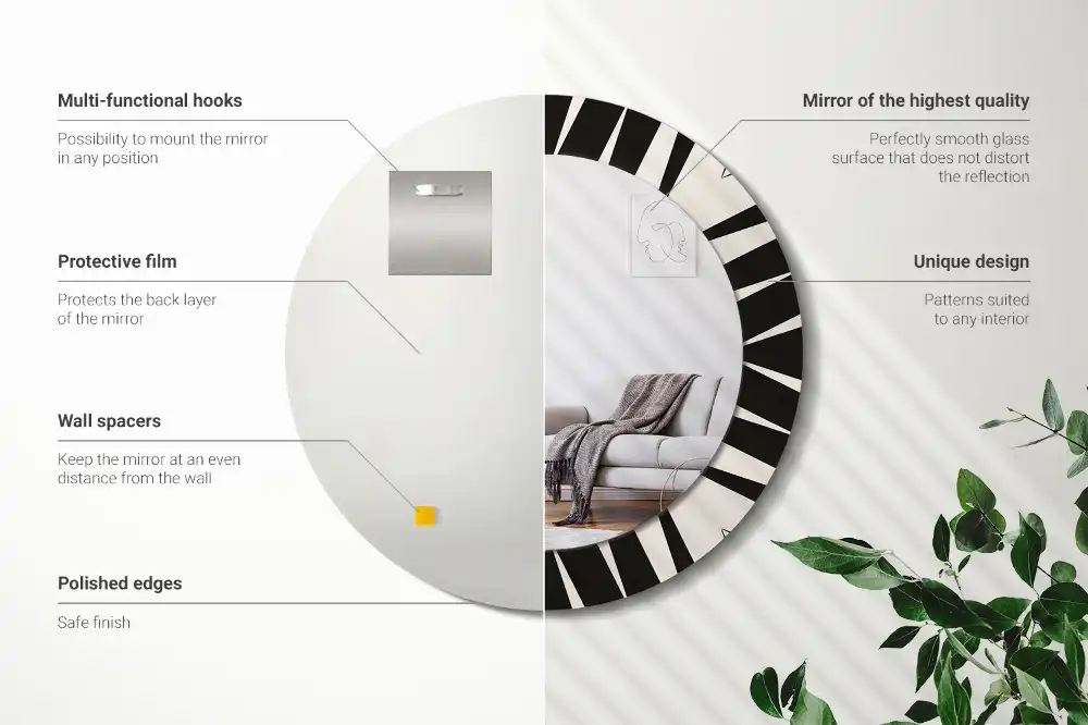 Spiegel rund Abstrakte Geometrie