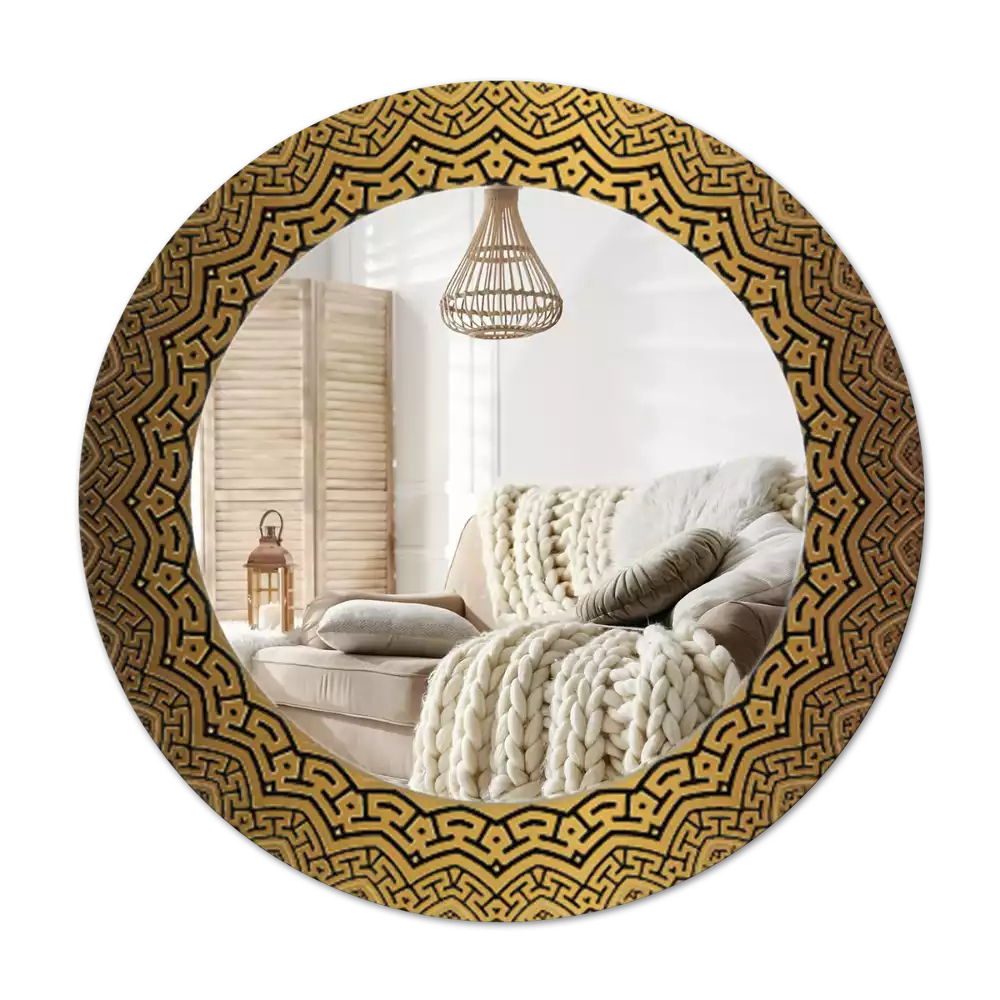 Runden spiegel Griechisches Ornament