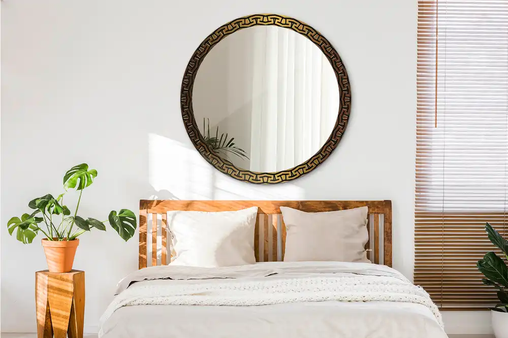 Runden spiegel Griechisches Ornament