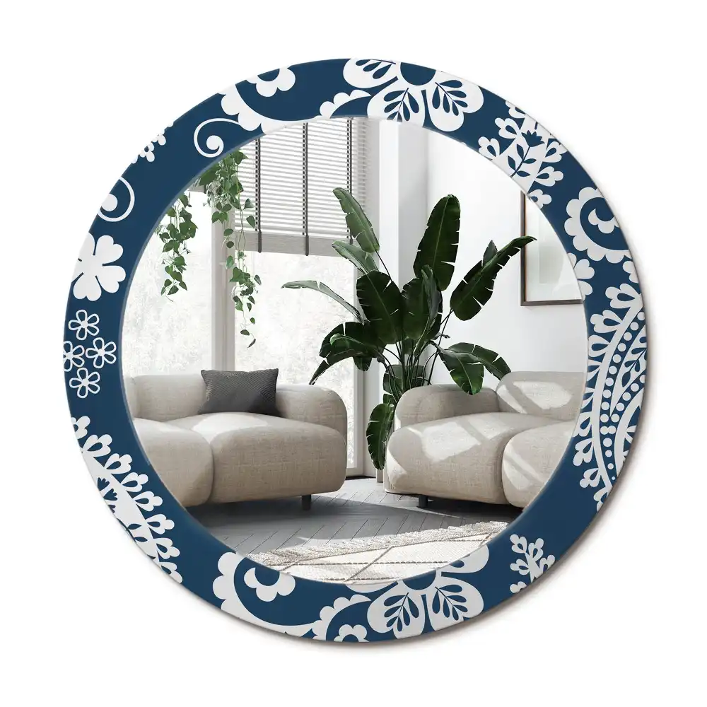 Runden spiegel Paisley-Komposition