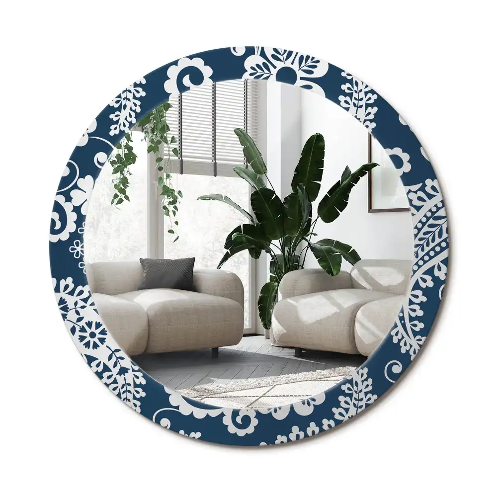 Runden spiegel Paisley-Komposition