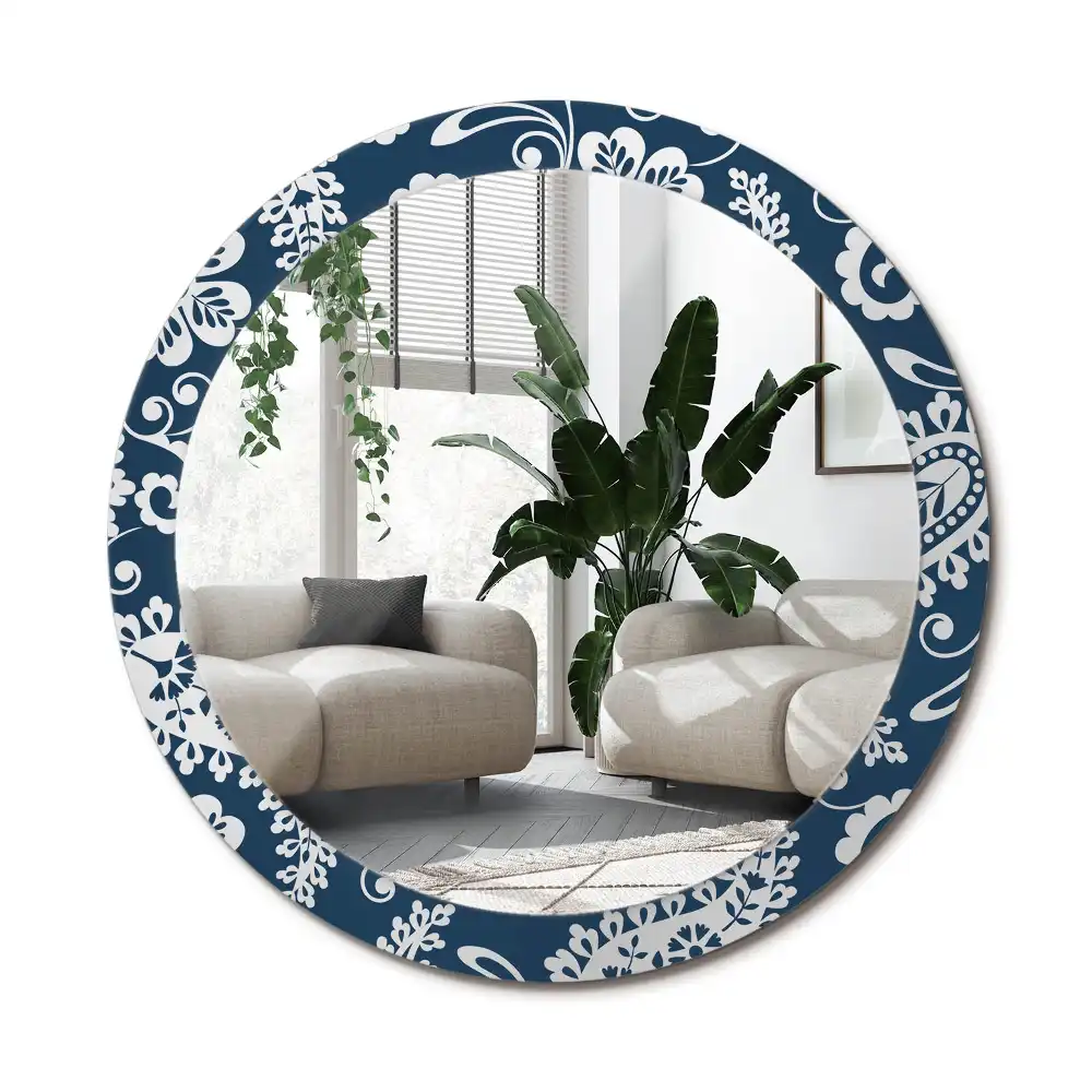 Runden spiegel Paisley-Komposition