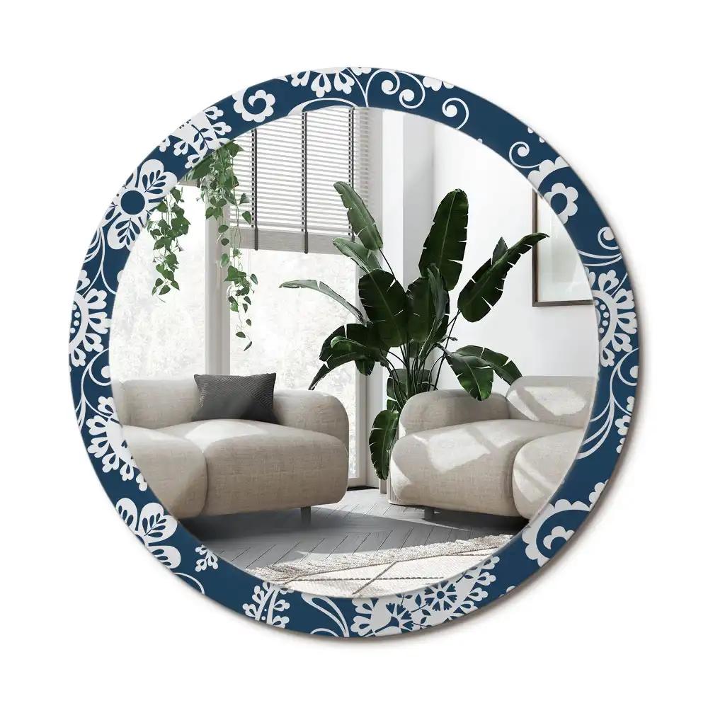 Runden spiegel Paisley-Komposition