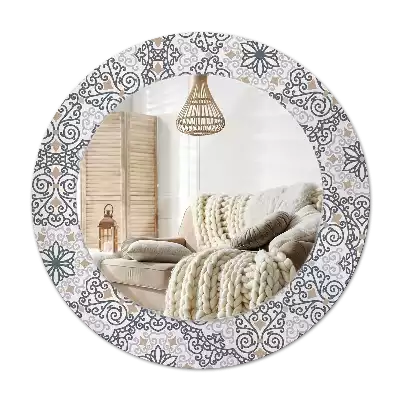 Runden spiegel Geometrische Ornamente