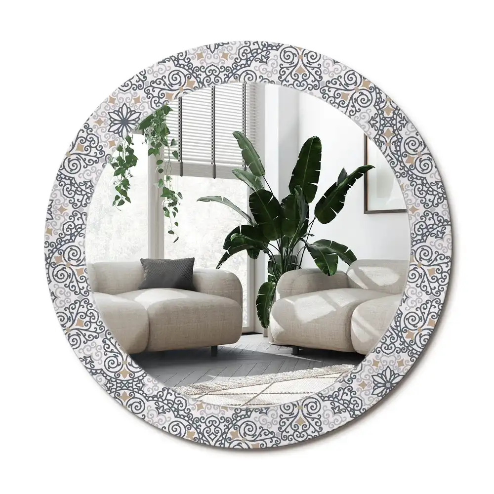 Runden spiegel Geometrische Ornamente