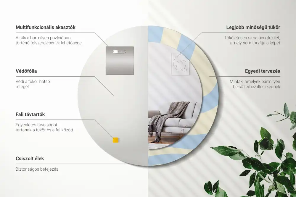 Runden spiegel Abstrakte Form