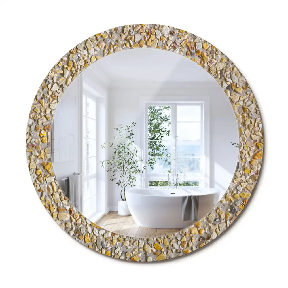 Runden spiegel Terrazzo-Muster