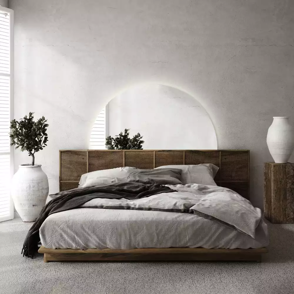 Halbrunder spiegel mit LED-beleuchtung stilvolles accessoire