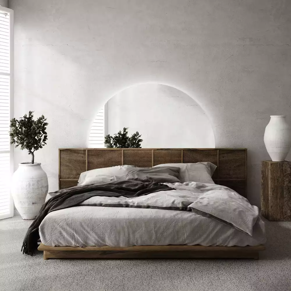 Halbrunder spiegel mit LED-beleuchtung stilvolles accessoire