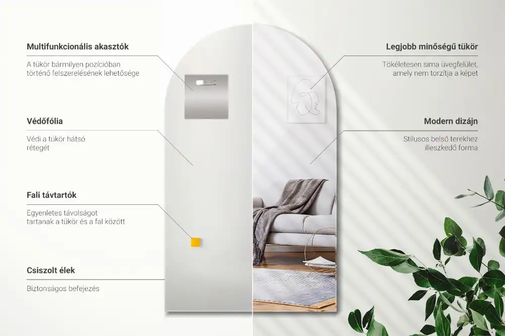 Bogen spiegel hängend dekorativ