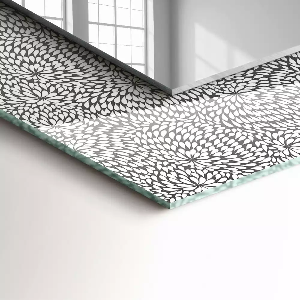 Spiegel mit rechteckigem aufdruck 3D-Muster