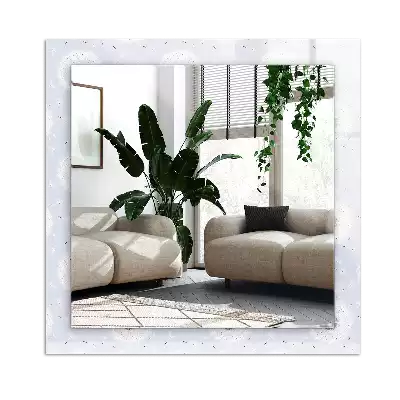Rechteckiger spiegel Löwenzahnblumen