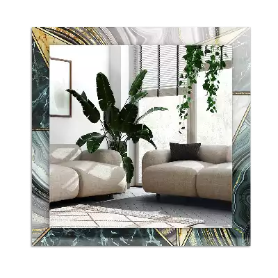 Rechteckiger spiegel Abstrakte geometrische Muster