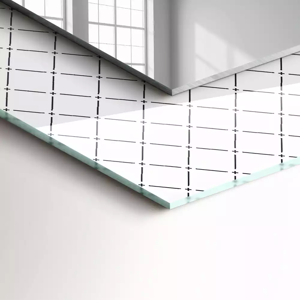 Rechteckiger dekorativer spiegel Karomuster Linien