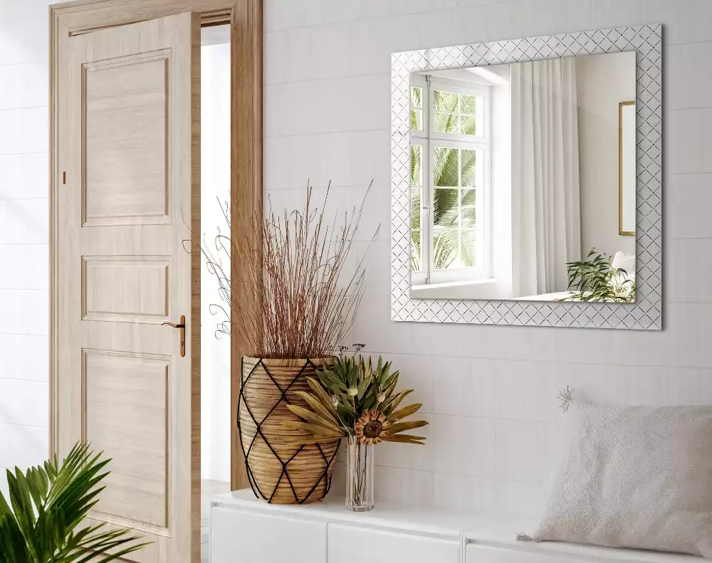 Rechteckiger dekorativer spiegel Karomuster Linien