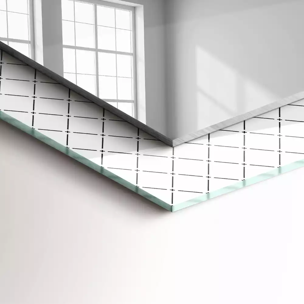 Rechteckiger dekorativer spiegel Karomuster Linien