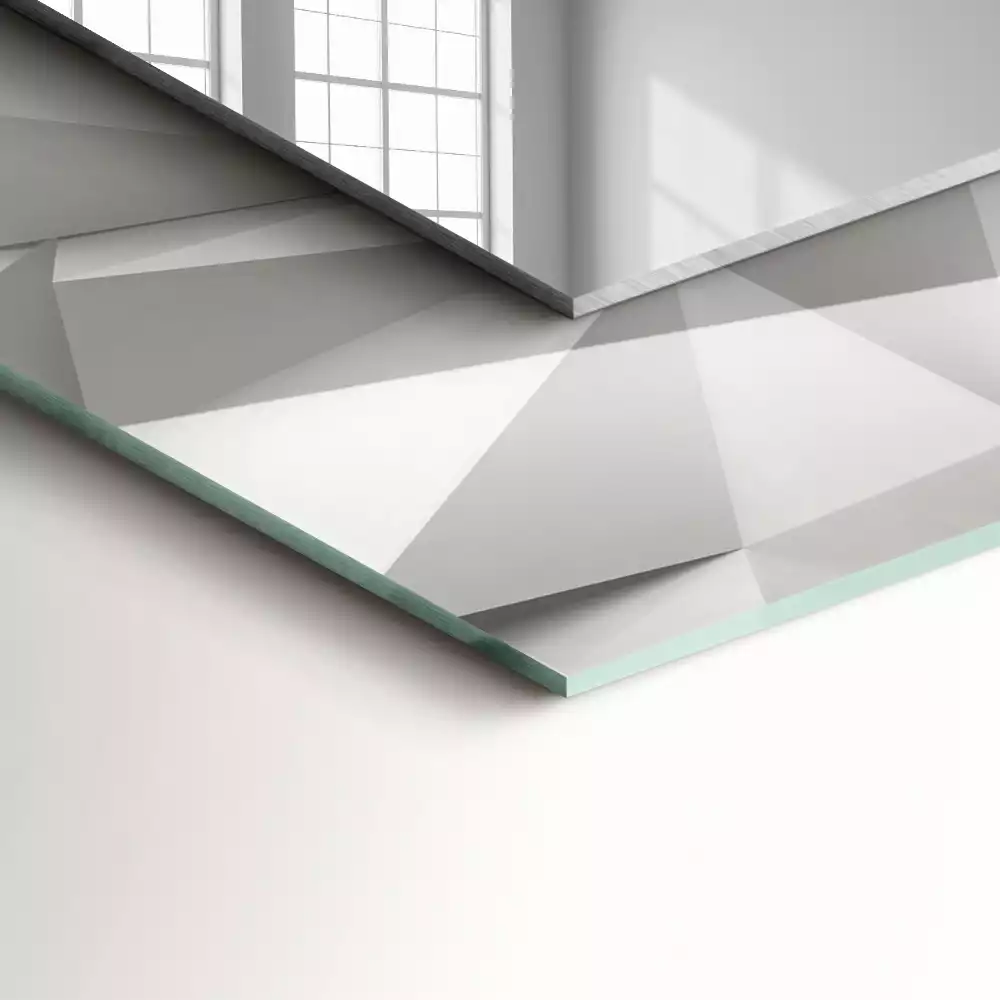 Rechteckiger spiegel Abstrakte geometrische Formen