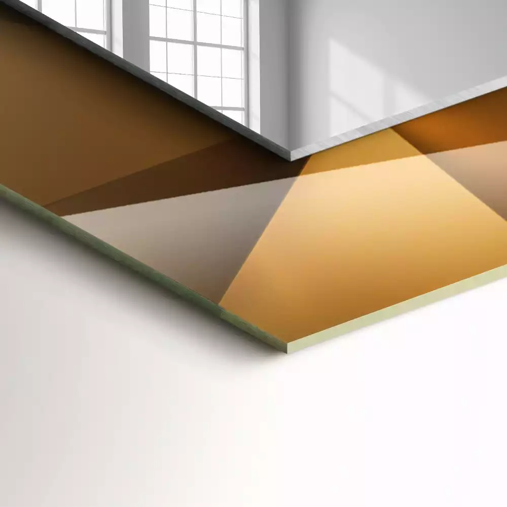 Rechteckiger dekorativer spiegel Geometrische Formen