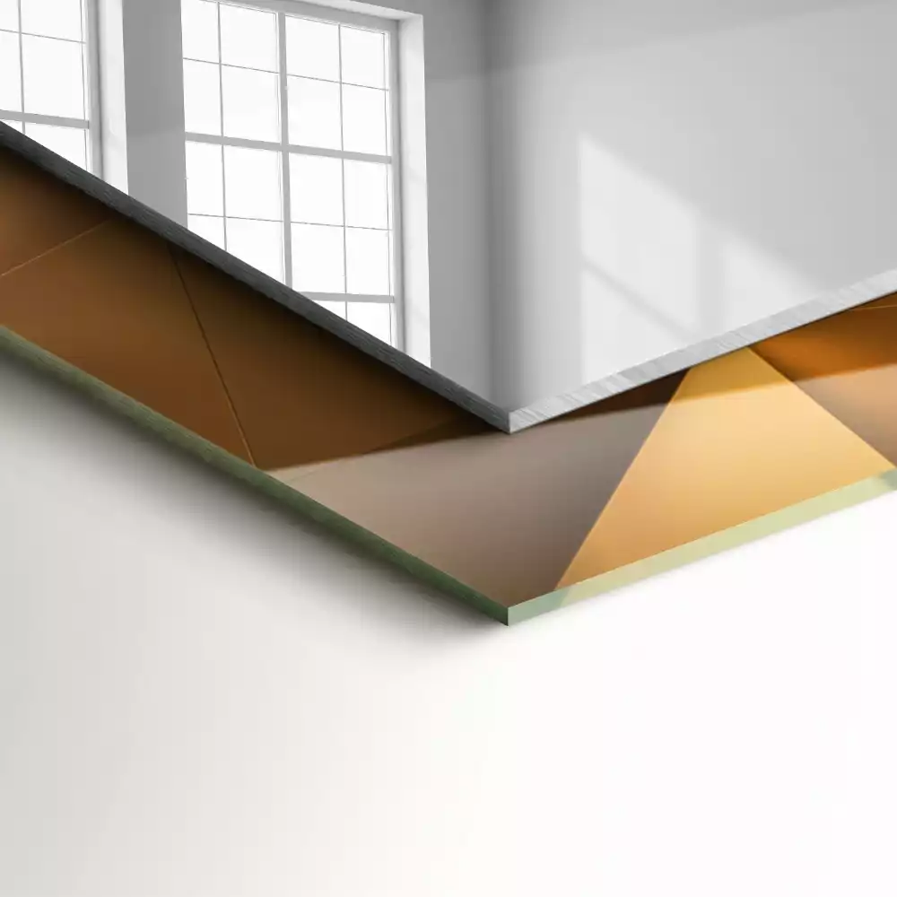 Rechteckiger dekorativer spiegel Geometrische Formen