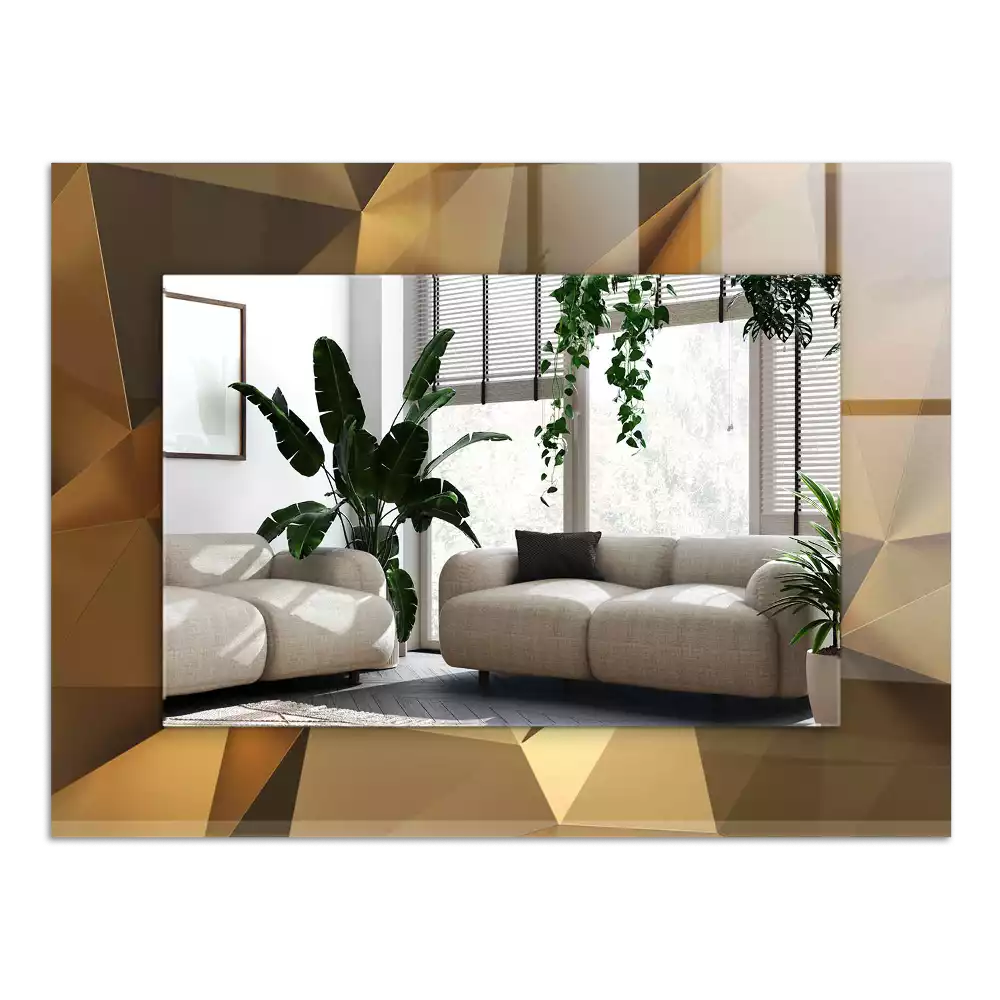 Rechteckiger dekorativer spiegel Geometrische Formen