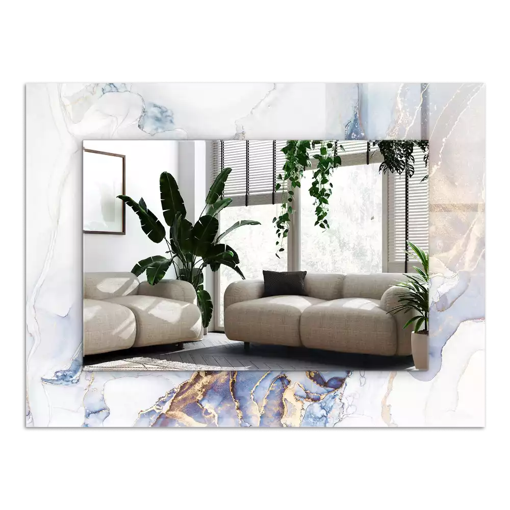 Spiegel mit rechteckigem aufdruck Abstrakte Kunst Marmor