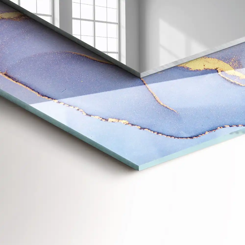 Spiegel mit rechteckigem aufdruck Abstrakte Aquarell