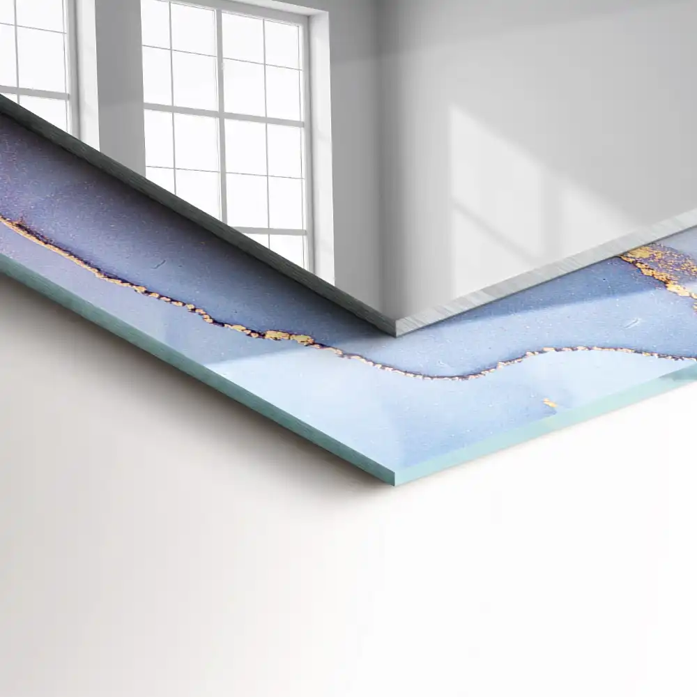 Spiegel mit rechteckigem aufdruck Abstrakte Aquarell