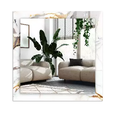 Rechteckiger dekorativer spiegel Marmor mit Adern