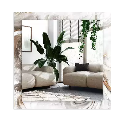 Rechteckiger spiegel Abstraktes Marmormuster