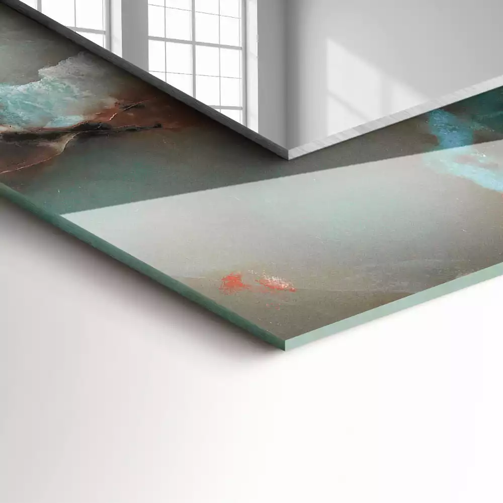 Spiegel mit rechteckigem aufdruck Abstrakte bunte Textur