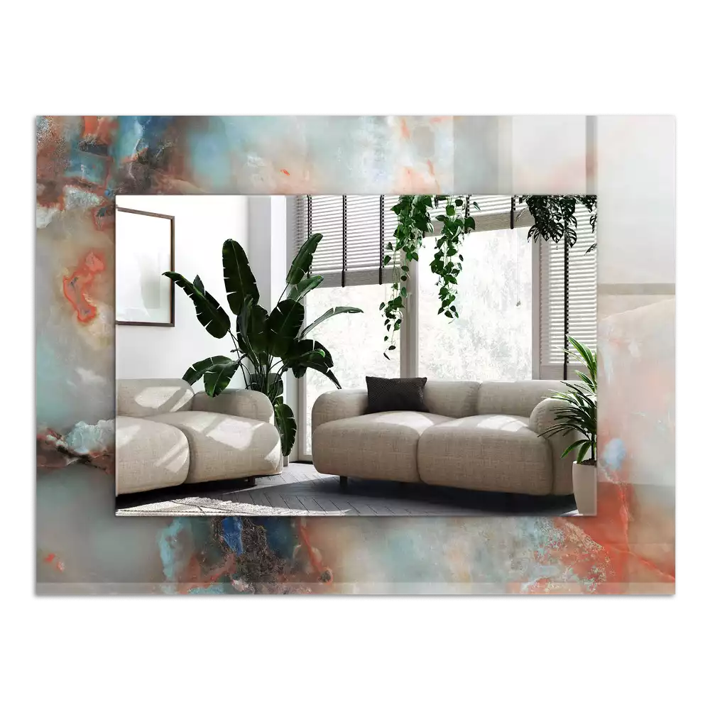 Spiegel mit rechteckigem aufdruck Abstrakte bunte Textur