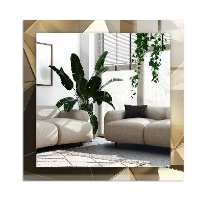 Rechteckiger dekorativer spiegel Geometrische Formen