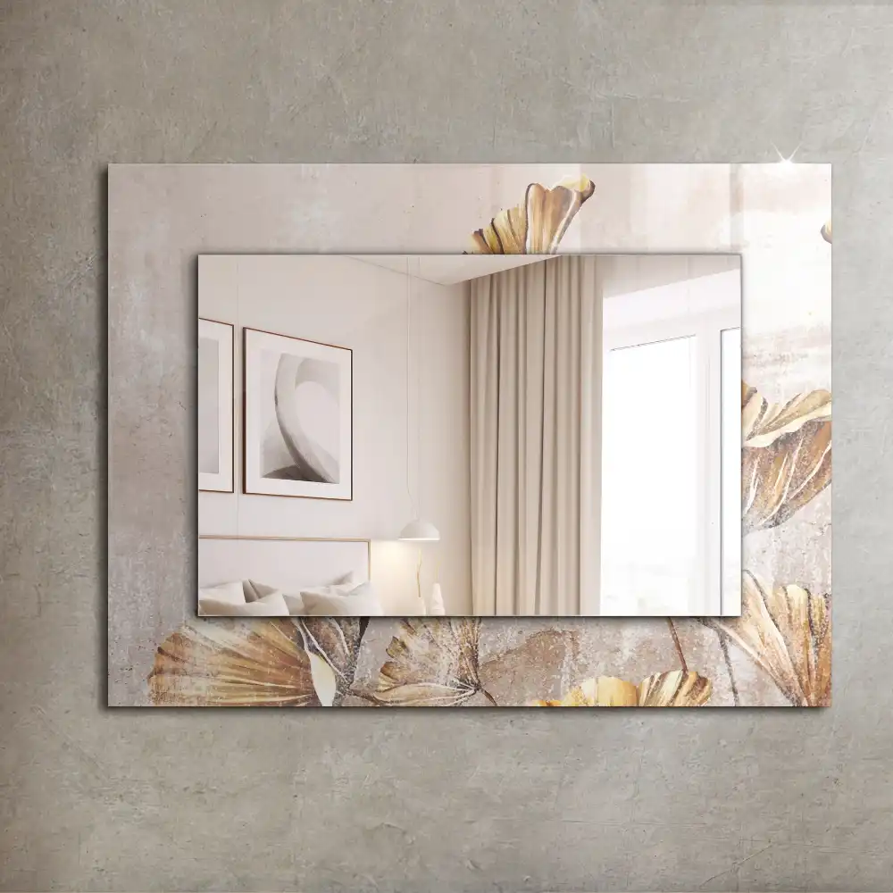 Spiegel mit rechteckigem aufdruck Vintage Blumen