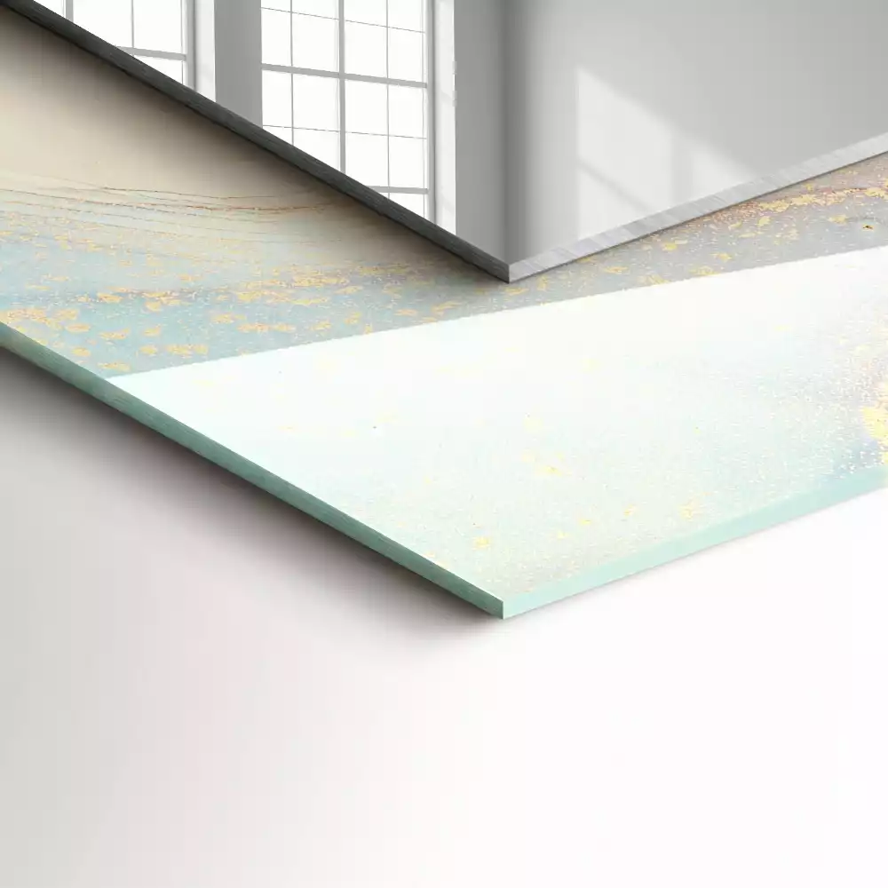 Spiegel mit rechteckigem aufdruck Abstrakte Aquarellkunst